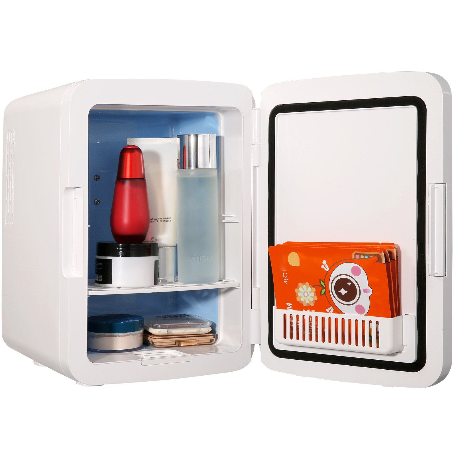 Luxury Skincare Fridge - Mini 10-Liter/12-Can Portable Luxury AC/DC Cooler